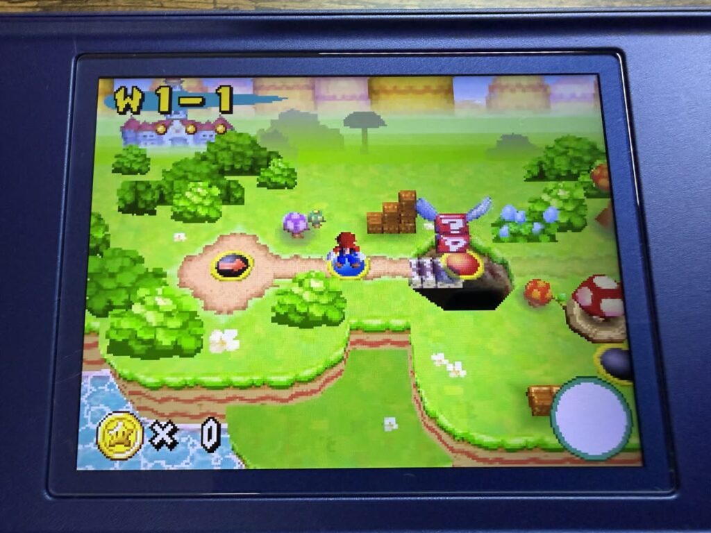 Newスーパーマリオブラザーズのワールドマップ画面