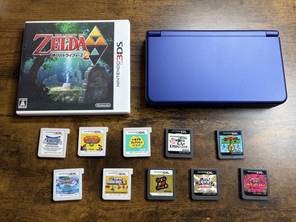RG DS Plusと手持ちの3DS・DSソフト